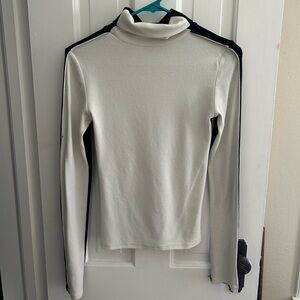 OGL Black and White Turtleneck Top